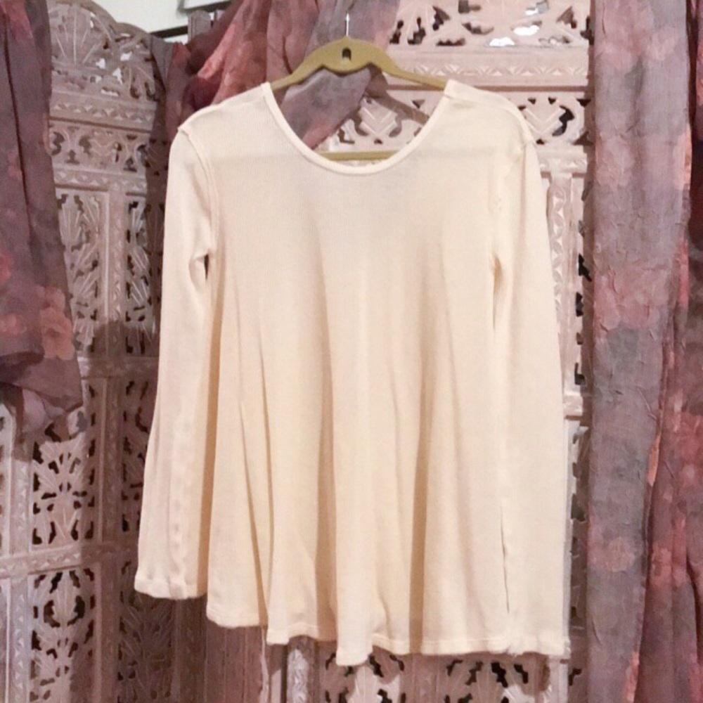 Urban Outfitters cream thermal top